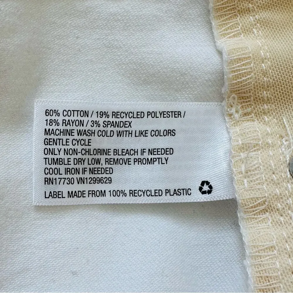 AVA & VIV Shorts White High Rise No Gap Waist Bermuda Denim Jean Plus 22W NEW - Picture 10 of 12